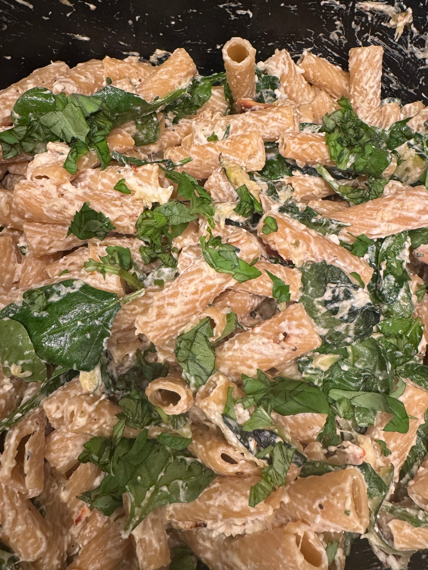 15 Minute Baked Feta and Zucchini Pasta